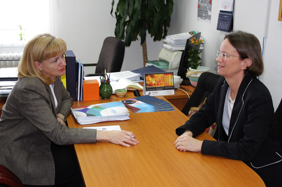 Prof. Valerija Saula, the Vice-Rector for international relations and Ms Anne-Marie Esper Larsen