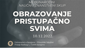 UNIBL suorganizator naučnog skupa „Obrazovanje pristupačno svimaˮ