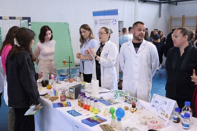 University Campus Hosting the Science Festival