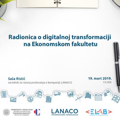 Radionica o digitalnoj transformaciji na Ekonomskom fakultetu